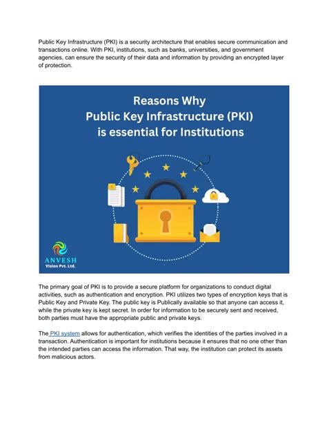 why pki is important